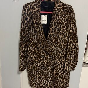 Zara leopard coat